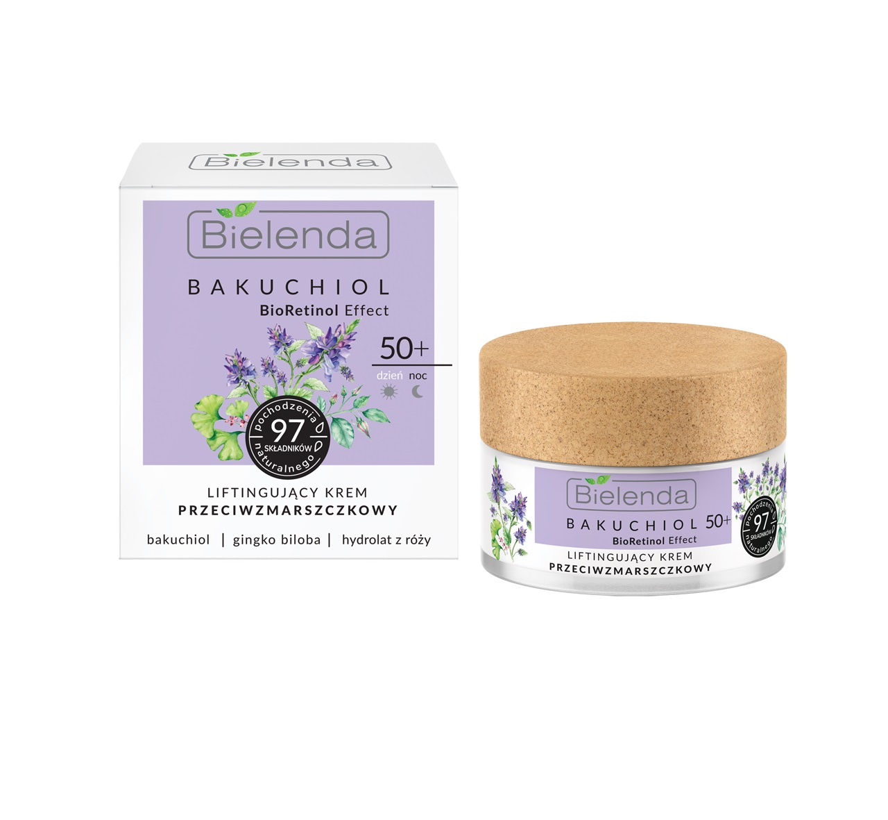 16143781650882095 Bakuchiol BioRetinol Effect 50+ liftingujący krem przeciwzmarszczkowy na dzień i noc 50ml - obrazek 1