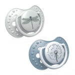 Smoczek silikonowy dynamiczny 6-18m Botanic Boy 2szt