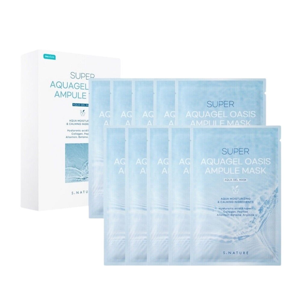 xr:d:DAF870nZ0lo:2,j:4221417997286955213,t:24022005 Super Aquagel Oasis Ampule Mask nawilżająca maska w płachcie 10x30ml - obrazek 1