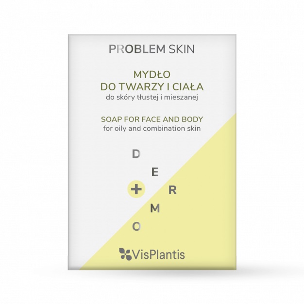 16377731616420497 Problem Skin mydło dziegciowe do twarzy i ciała do skóry tłustej i mieszanej 70g - obrazek 1