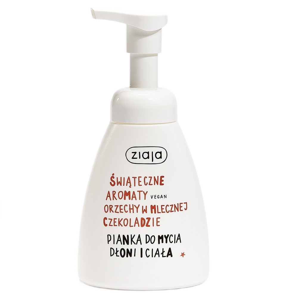 16382461729238692 Świąteczne Aromaty pianka do mycia dłoni i ciała Orzechy w mlecznej czekoladzie 250ml - obrazek 1
