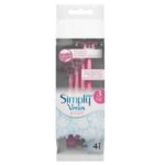 Simply Venus 3 Basic jednorazowe maszynki do golenia dla kobiet 4szt