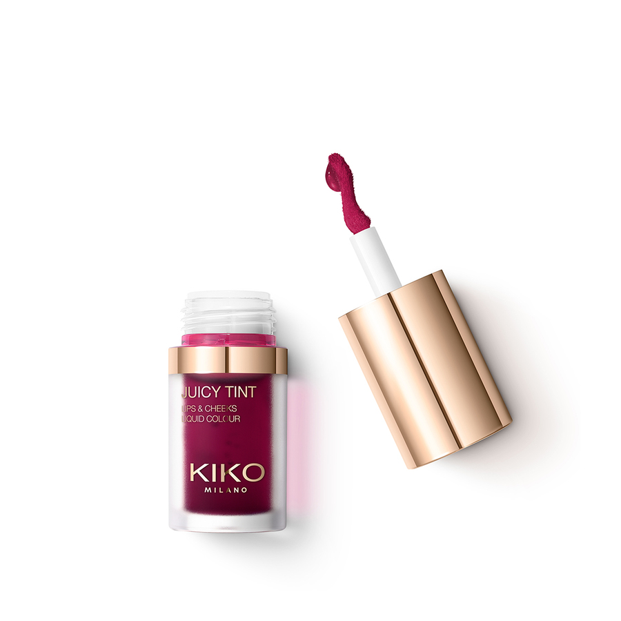 KM000000338003B Juicy Tint Lips & Cheeks Liquid Colour pomadka do ust i róż do policzków 2w1 03 Impressive Burgundy 5ml - obrazek 1