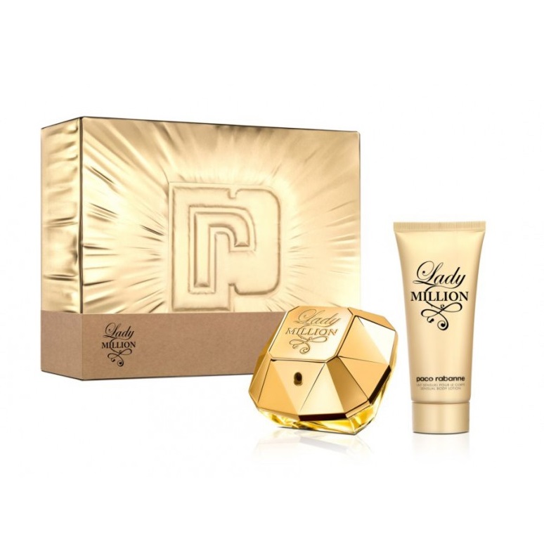 16741401638354619 Lady Million zestaw woda perfumowana spray 80ml + balsam do ciała 100ml - obrazek 1