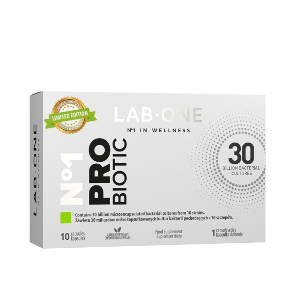 16779001689571579 N°1 ProBiotic suplement diety wspomagający działanie mikroflory bakteryjnej jelit 10 kapsułek - obrazek 1