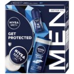 Men Get Protected zestaw żel pod prysznic 3w1 250ml + antyperspirant roll-on 50ml + krem uniwersalny 75ml
