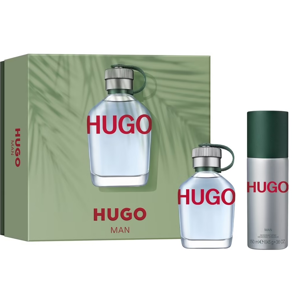 16880651694007570 Hugo Man zestaw woda toaletowa spray 75ml + dezodorant spray 150ml - obrazek 1
