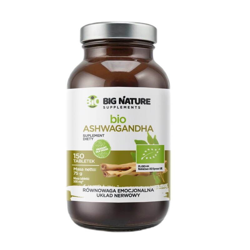 16912311763017063 Bio Ashwagandha suplement diety 150 tabletek - obrazek 1
