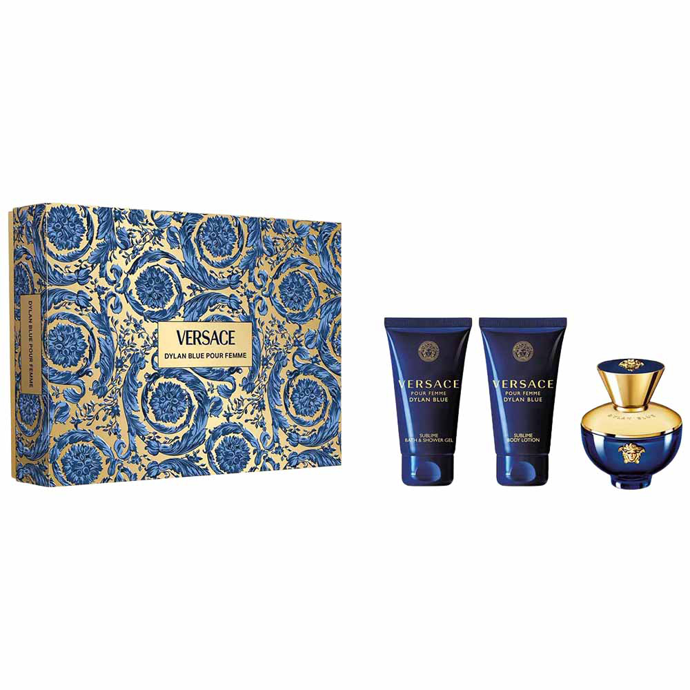 16925151759747858 Pour Femme Dylan Blue zestaw woda perfumowana spray 50ml + balsam do ciała 50ml + żel pod prysznic 50ml - obrazek 1