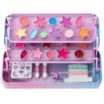 Little Unicorn zestaw kosmetyczny dla dzieci w metalowym pudełku z 3 poziomami