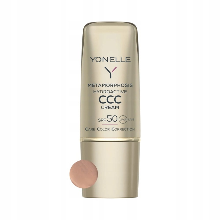17093981660245411 Metamorphosis Hydroactive CCC Cream SPF50 hydroaktywny krem koloryzujący do twarzy 03 Gold Tan 30ml - obrazek 1