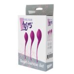 Pleasure Balls & Eggs Kegel Exercise Set zestaw 3-fazowy treningowy do mięśni kegla