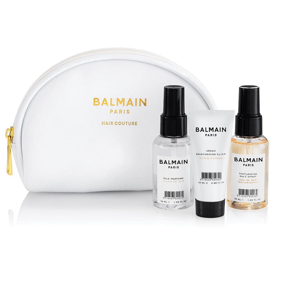 17228341681403340 Cosmetic Styling Bag zestaw Silk Perfume 50ml + Argan Moisturizing Elixir 20ml + Texturizing Salt Spray 50ml + kosmetyczka - obrazek 1
