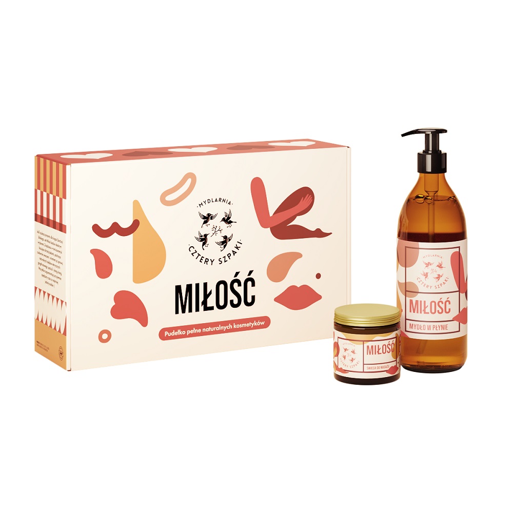 17247771738069403 Miłość zestaw mydło w płynie 500ml + świeca do masażu 120ml - obrazek 1