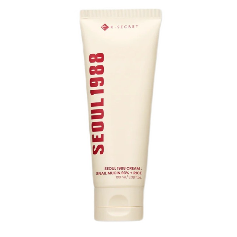 17256121767866261 Seoul 1988 Snail Mucin 93% Cream łagodzący krem do twarzy z filtratem ze śluzu ślimaka i ryżem 100ml - obrazek 1