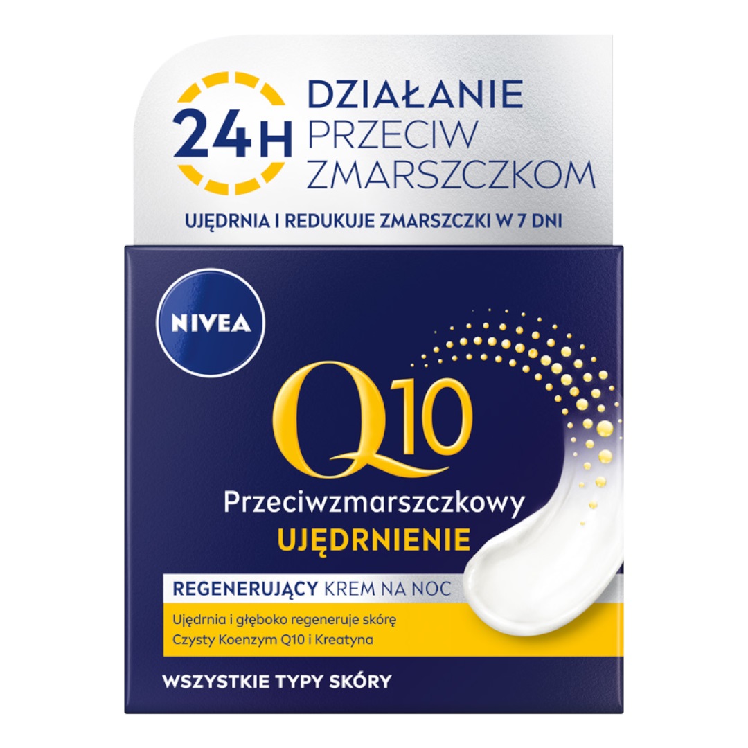 Created with GIMP Q10 Power przeciwzmarszczkowy nawilżający krem na noc 50ml - obrazek 1