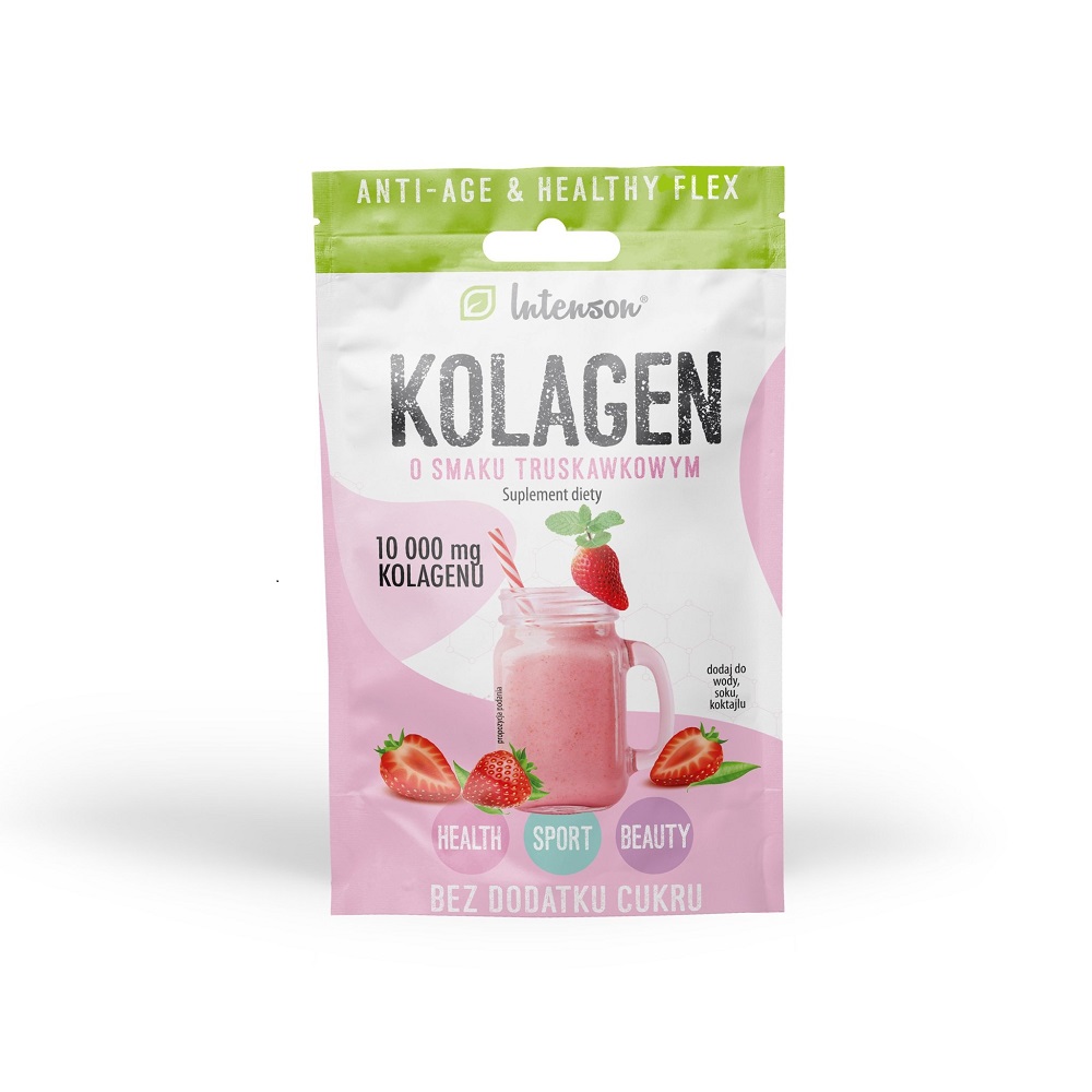 17266311634035378 Kolagen o smaku truskawkowym suplement diety 11g - obrazek 1