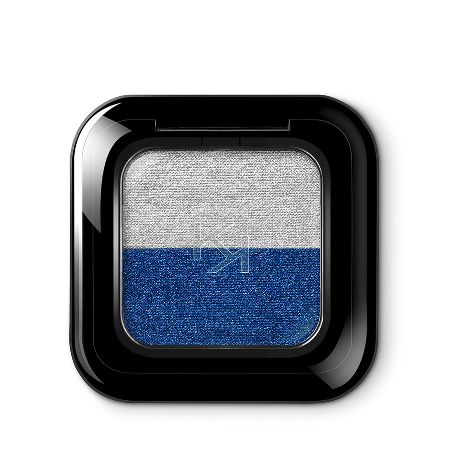 KM000000084017B Bright Duo Eyeshadow podwójny cień do powiek 17 Silver/Eletric Blue 2.5g - obrazek 1