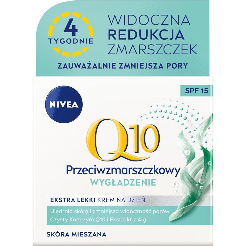 17346791648806423 Q10 Wygładzenie przeciwzmarszczkowy ekstra lekki krem na dzień SPF15 50ml - obrazek 1