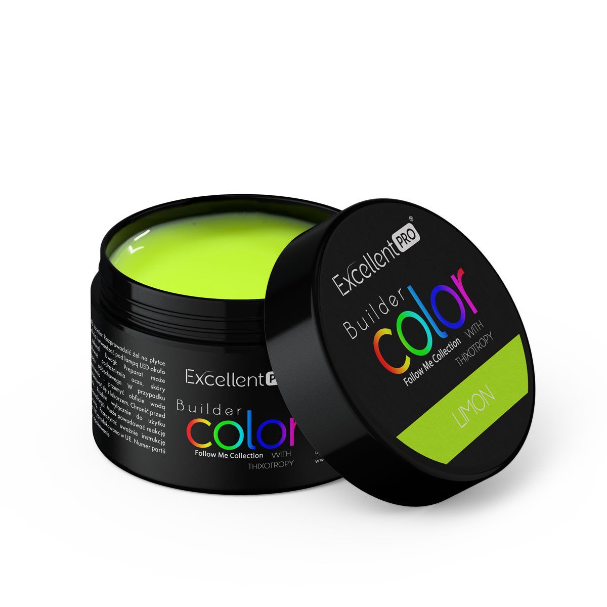 www.kozubek.info Builder Color With Thixotropy żel budujący Limon 15g - obrazek 1