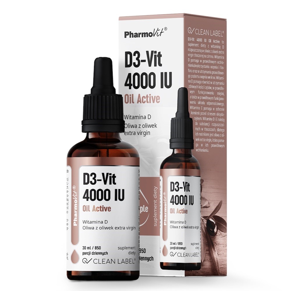 17447221746509013 D3-Vit 4000 IU Oil Active suplement diety w kroplach 30ml - obrazek 1