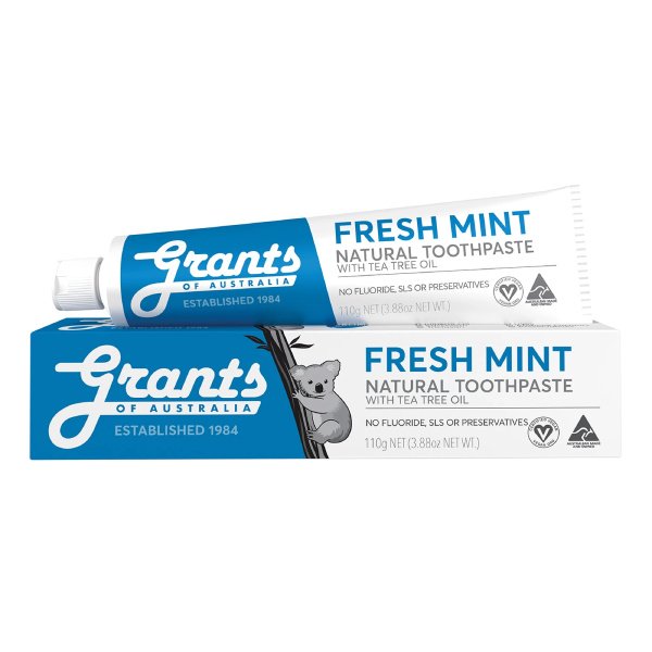 17454041647890688 Fresh Mint Natural Toothpaste naturalna odświeżająca pasta do zębów bez fluoru 110g - obrazek 1
