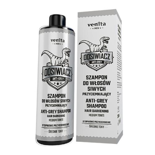 17583941688098787 Men szampon do włosów siwych przyciemniający Średnie Tony 200ml - obrazek 1