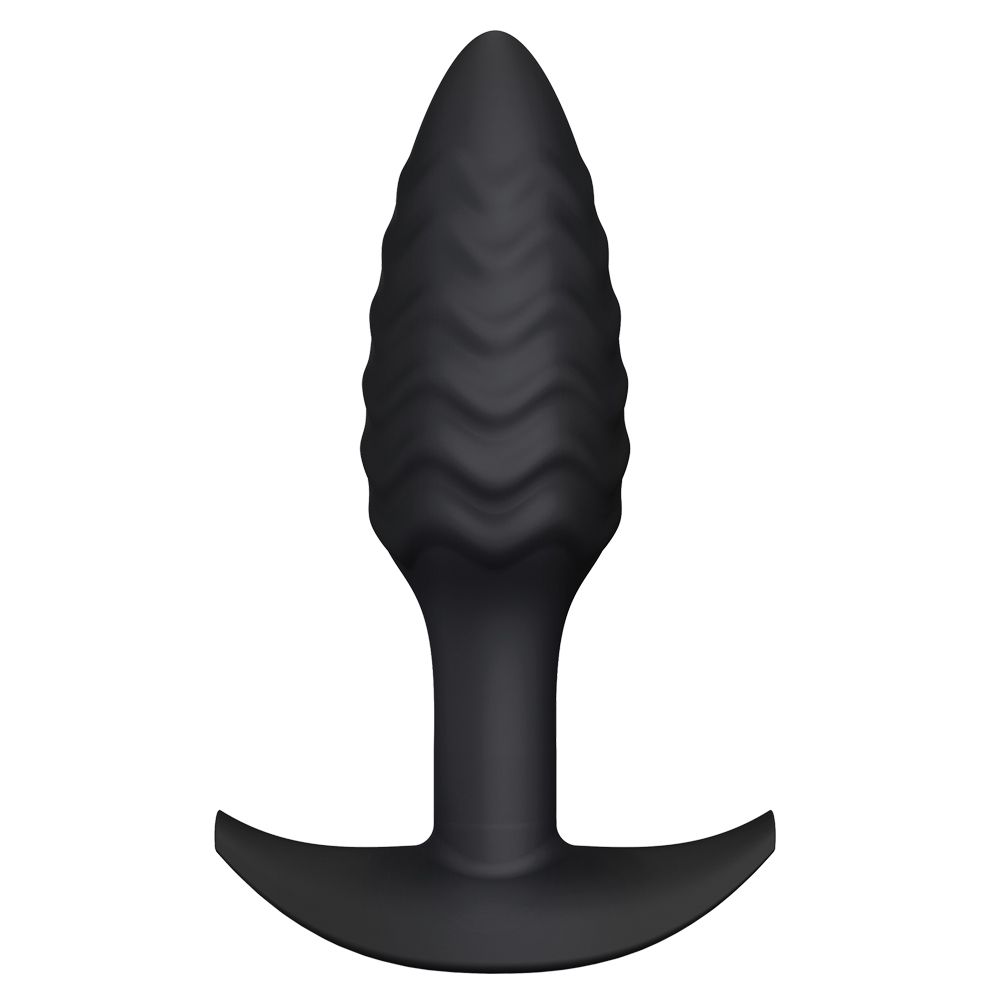 17667311712075035 Wavy Plug silikonowy korek analny Black - obrazek 1