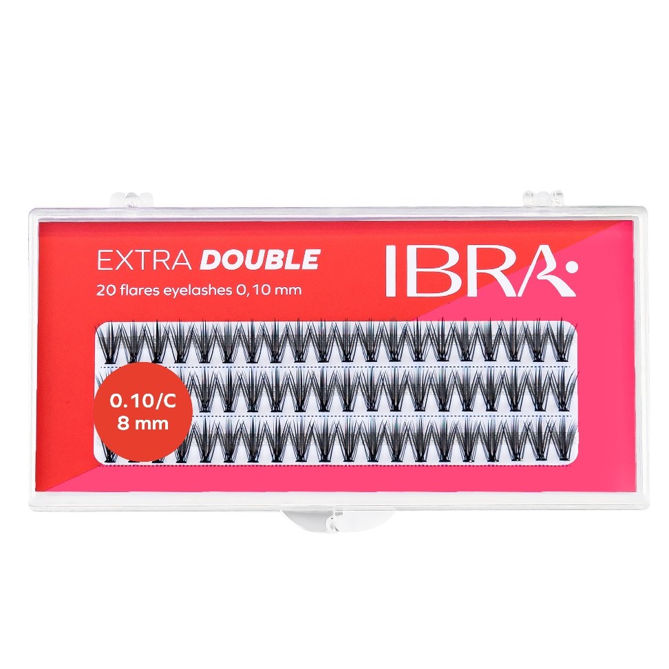 super natural Kępki sztucznych rzęs Extra Double Knot-Free C 0.10-8mm - obrazek 1
