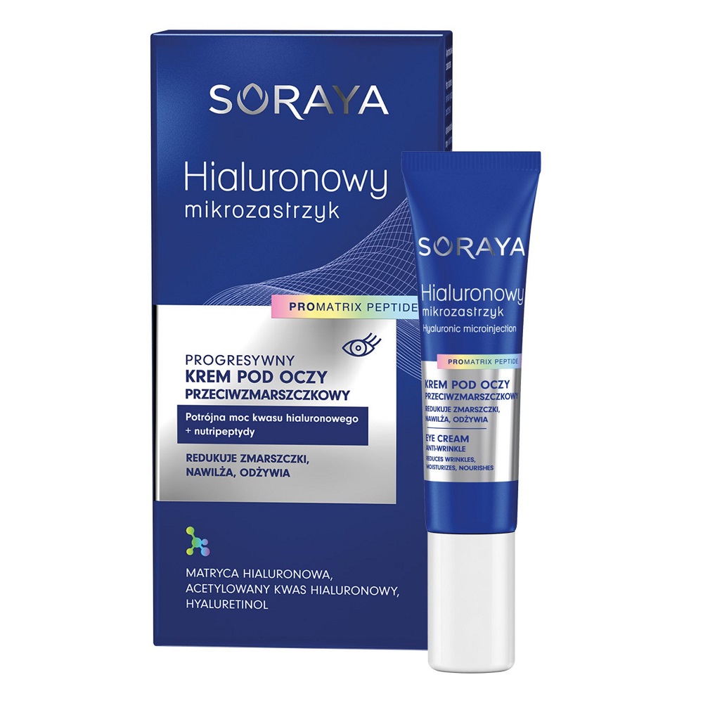 17765691728560185 Hialuronowy mikrozastrzyk progresywny krem pod oczy przeciwzmarszczkowy 15ml - obrazek 1