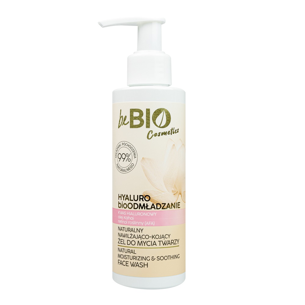 17777261680784832 Hyaluro bioOdmładzanie naturalny nawilżająco-kojący żel do mycia twarzy 150ml - obrazek 1
