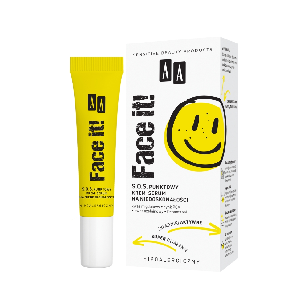 17931661681296487 Face It! S.O.S. punktowy krem-serum na niedoskonałości 15ml - obrazek 1