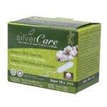 Silver Care tampony bez aplikatora z bawełny organicznej Super 18szt