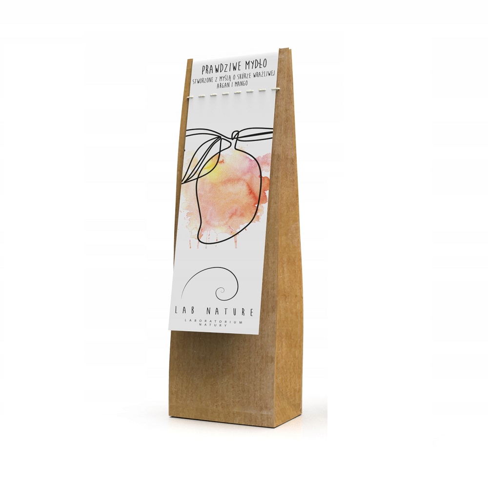 17954681659694138 Prawdziwe mydło do skóry wrażliwej Argan i Mango 120g - obrazek 1