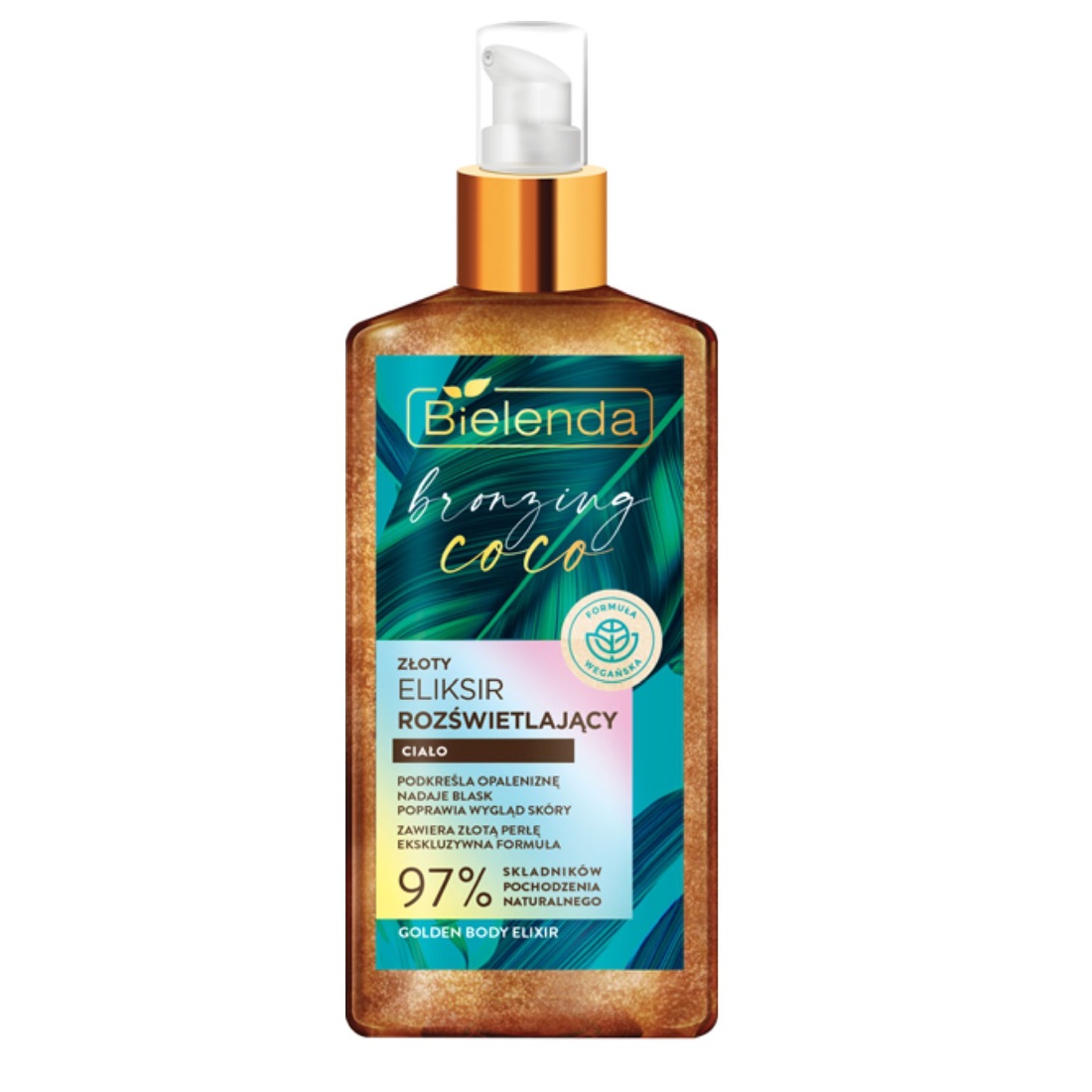 17976321688735388 Bronzing Coco rozświetlający złoty eliksir do ciała 150ml - obrazek 1