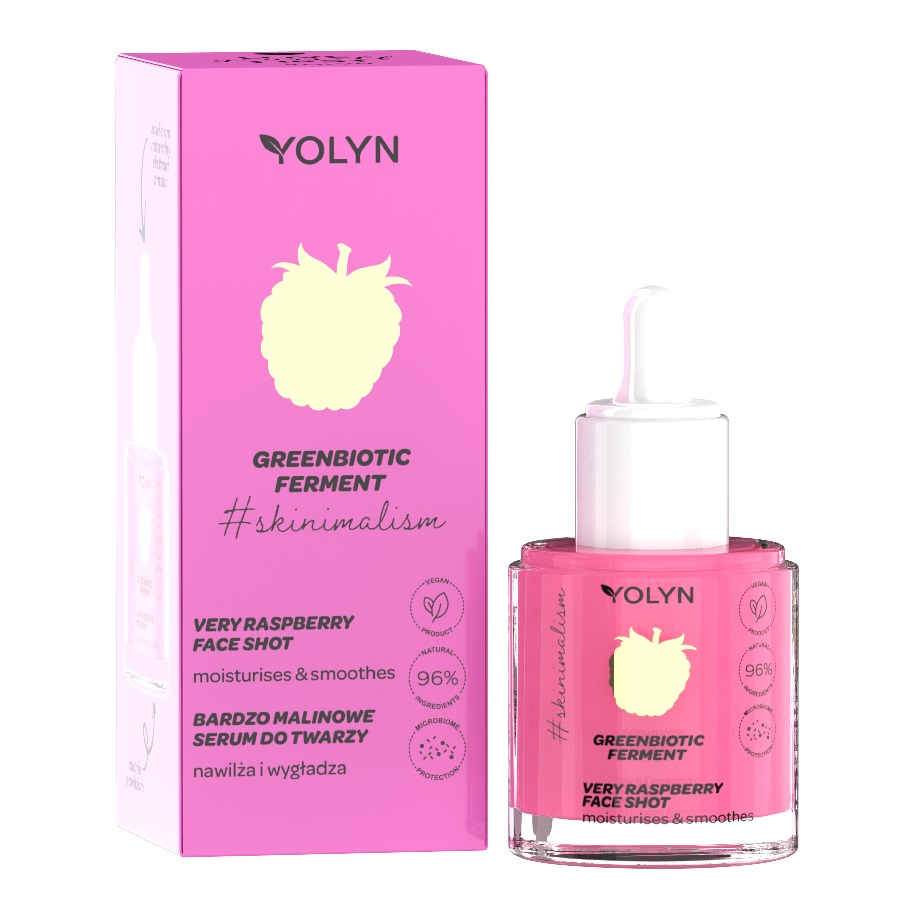 18102901677855102 Greenbiotic Ferment nawilżające serum do twarzy Bardzo Malinowe 20ml - obrazek 1