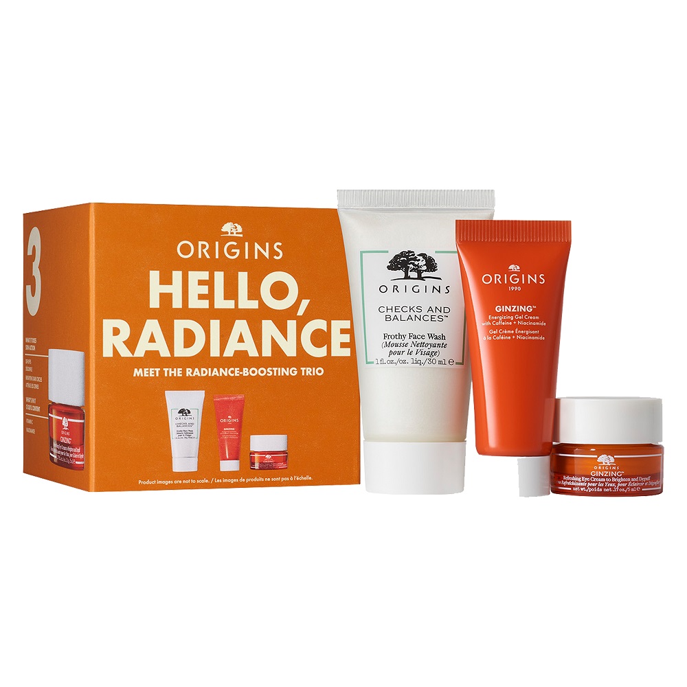18120921701772358 Hello Radiance zestaw delikatny żel do mycia twarzy 30ml + energetyzujący żel-krem 15ml + odświeżający krem pod oczy 5ml - obrazek 1