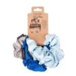 Scrunchies zestaw gumek do włosów Blue 3szt