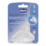 NaturalFeeling smoczek silikonowy na butelkę przepływ wolny 0m+ 1szt