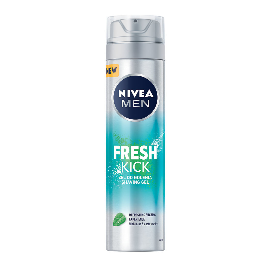 18193361652255532 Men Fresh Kick odświeżający żel do golenia 200ml - obrazek 1