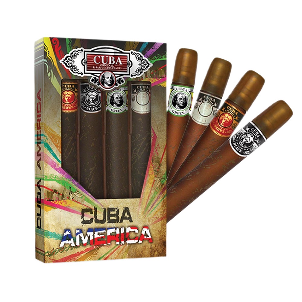 18422641724237092 Cuba America zestaw Black woda toaletowa spray 35ml + Green woda toaletowa spray 35ml + Brown woda toaletowa spray 35ml + Grey woda toaletowa spray 35ml - obrazek 1