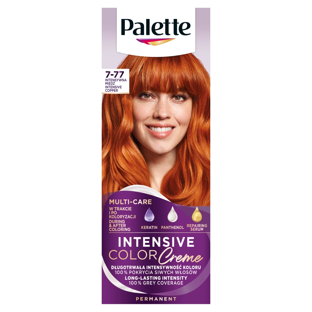 18734841684765833 Intensive Color Creme farba do włosów w kremie 7-77 Intensywna Miedź - obrazek 1