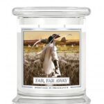 Średnia świeca zapachowa z dwoma knotami Far Far Away 411g