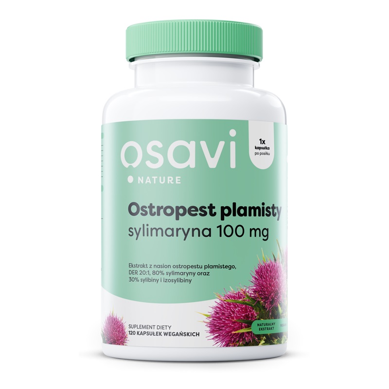 18776001717762291 Ostropest Plamisty + Sylimaryna 100mg suplement diety 120 kapsułek - obrazek 1