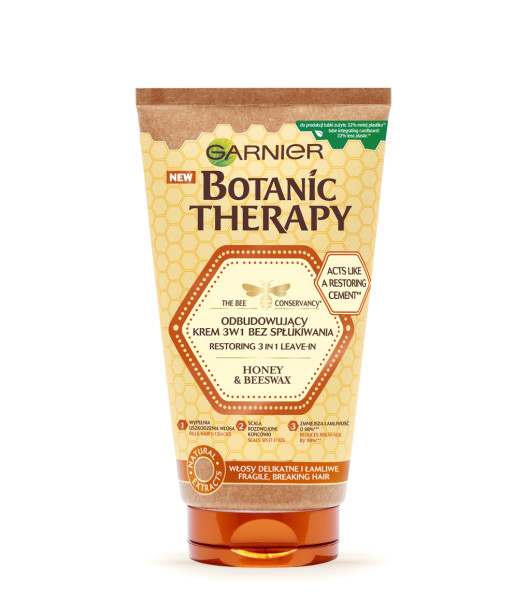 18955371651151371 Botanic Therapy Honey&Beeswax odbudowujący krem 3w1 bez spłukiwania Miód i Wosk Pszczeli 150ml - obrazek 1