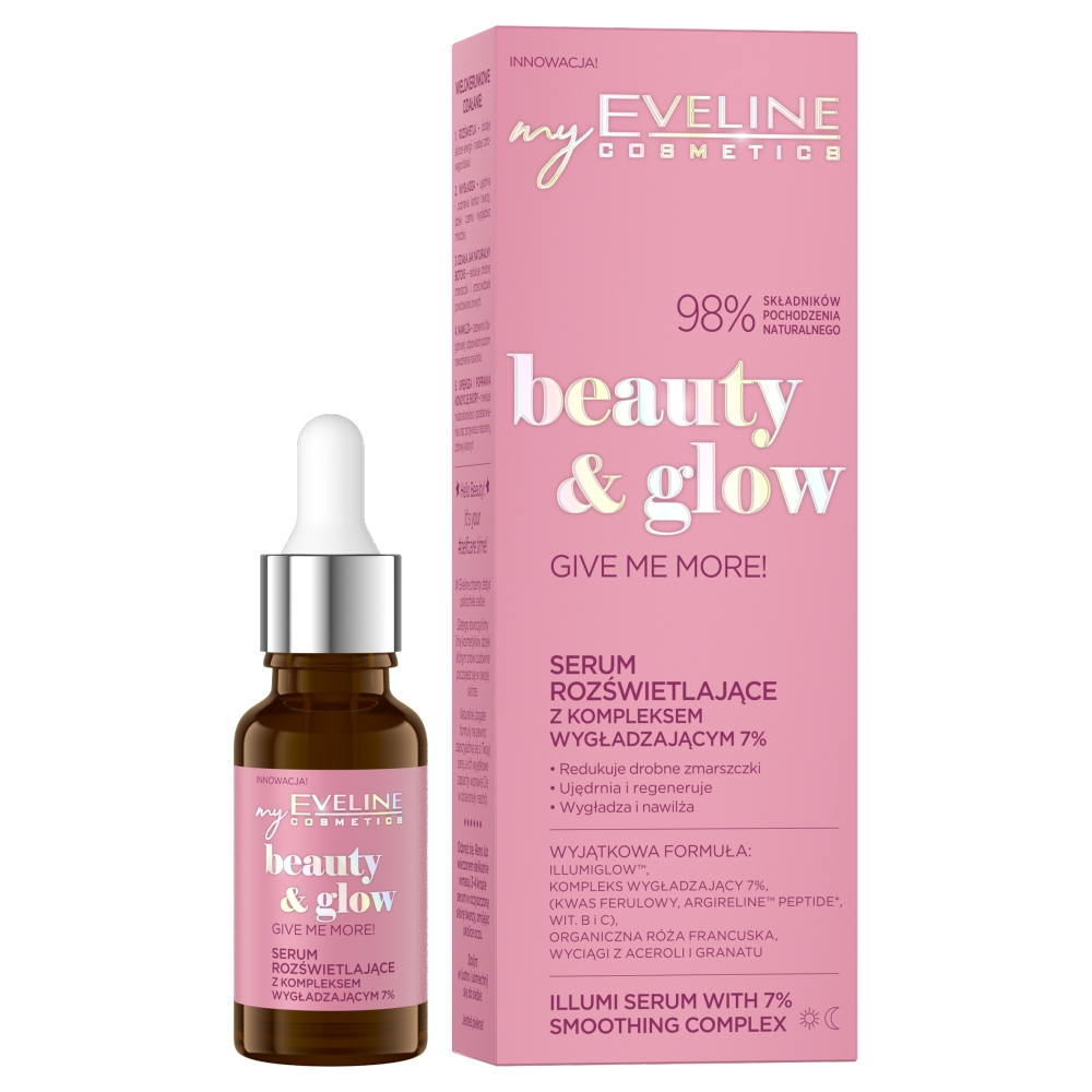 18981501675847638 Beauty & Glow serum rozświetlające z kompleksem wygładzającym 7% 18ml - obrazek 1