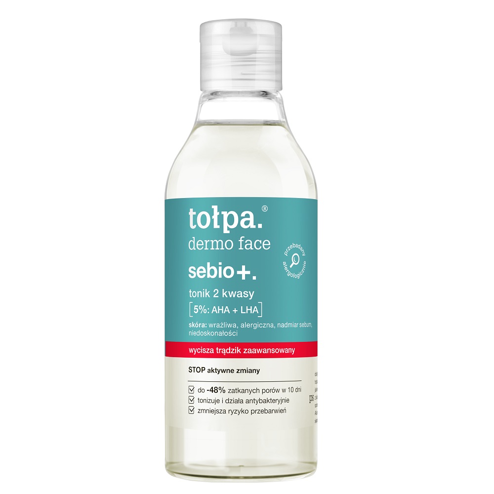 19185111726565832 Dermo Face Sebio+ tonik 2 kwasy 200ml - obrazek 1