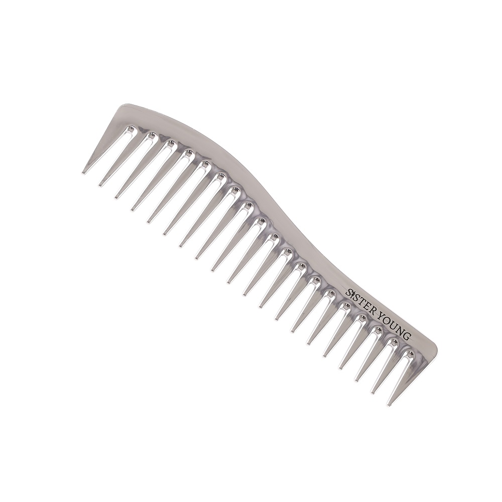19374491756792697 Zuri Styling Hair Comb grzebień do włosów Silver - obrazek 1