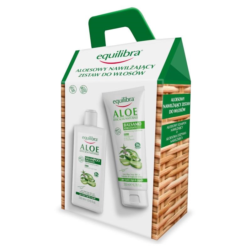 19403621699552009 Aloe zestaw nawilżający szampon do włosów 250ml + nawilżająca odżywka 200ml - obrazek 1