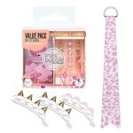 Urban Safari Wrapstar & Waver zestaw gumka do włosów ze wstążką + spinki do włosów 3szt